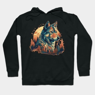 Abstract wolf Hoodie